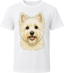 Westiepoo Dog Portrait Doodle Mom Gift T Shirt