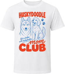 Huskydoodle Mom Club T Shirt