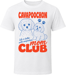Cavapoochon Mom Club T Shirt