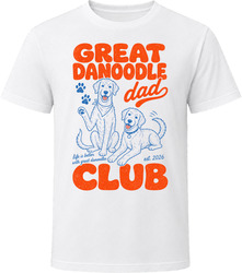 Great Danoodle Dad Club T Shirt