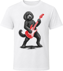 Labradoodle Playing Guitar T Shirt