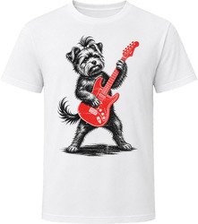 Yorkiepoo Playing Guitar T Shirt