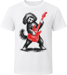 Havapoo Playing Guitar T Shirt