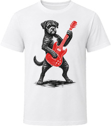 Boxerdoodle Playing Guitar T Shirt