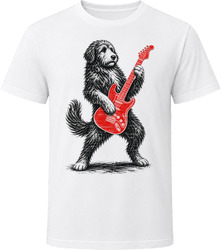 Pyredoodle Playing Guitar T Shirt