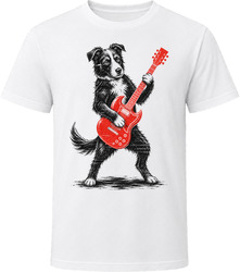 Bordoodle Playing Guitar T Shirt