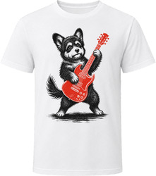 Corgipoo Playing Guitar T Shirt Corgipoo Playing Guitar T Shirt