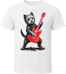 Westiepoo Playing Guitar T Shirt