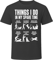 Things I Do In My Spare Time Aussiedoodle T Shirt