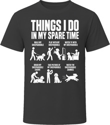 Things I Do In My Spare Time Sheepadoodle T Shirt Things I Do In My Spare Time Sheepadoodle T Shirt