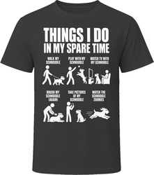 Things I Do In My Spare Time Schnoodle T Shirt