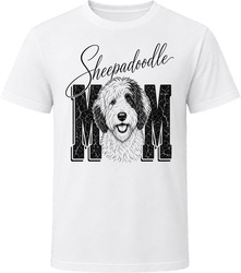 Sheepadoodle Mom Script T Shirt