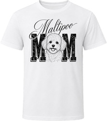 Maltipoo Mom Script T Shirt
