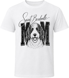 Saint Berdoodle Mom Script T Shirt