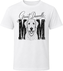 Great Danoodle Mom Script T Shirt