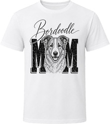 Bordoodle Mom Script T Shirt