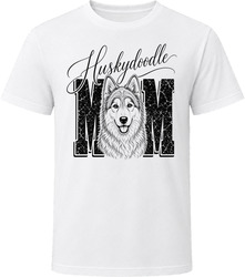 Huskydoodle Mom Script T Shirt