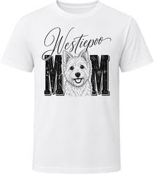 Westiepoo Mom Script T Shirt