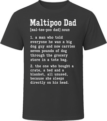 Maltipoo Dad Definition T Shirt
