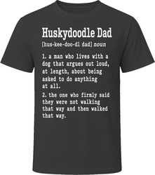 Huskydoodle Dad Definition T Shirt Huskydoodle Dad Definition T Shirt