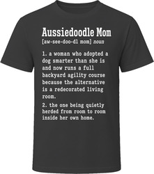 Aussiedoodle Mom Definition T Shirt