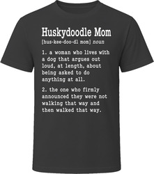Huskydoodle Mom Definition T Shirt Huskydoodle Mom Definition T Shirt