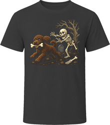 Labradoodle Skeleton Bone Chase T Shirt Labradoodle Skeleton Bone Chase T Shirt