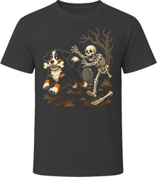 Bernedoodle Skeleton Bone Chase T Shirt Bernedoodle Skeleton Bone Chase T Shirt