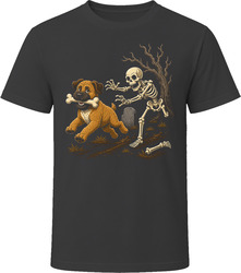 Boxerdoodle Skeleton Bone Chase T Shirt Boxerdoodle Skeleton Bone Chase T Shirt