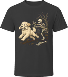 Pyredoodle Skeleton Bone Chase T Shirt Pyredoodle Skeleton Bone Chase T Shirt