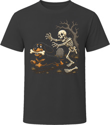 Doxiepoo Skeleton Bone Chase T Shirt