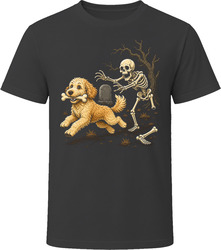 Double Doodle Skeleton Bone Chase T Shirt Double Doodle Skeleton Bone Chase T Shirt