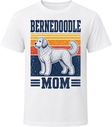Bernedoodle Mom Retro Sunset T Shirt