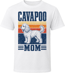 Cavapoo Mom Retro Sunset T Shirt