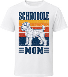 Schnoodle Mom Retro Sunset T Shirt Schnoodle Mom Retro Sunset T Shirt