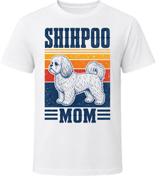 Shihpoo Mom Retro Sunset T Shirt Shihpoo Mom Retro Sunset T Shirt
