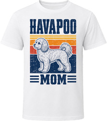 Havapoo Mom Retro Sunset T Shirt