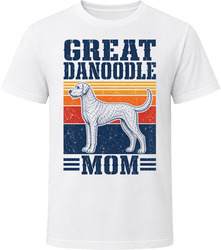 Great Danoodle Mom Retro Sunset T Shirt Great Danoodle Mom Retro Sunset T Shirt