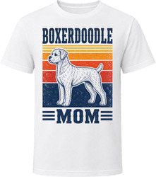Boxerdoodle Mom Retro Sunset T Shirt Boxerdoodle Mom Retro Sunset T Shirt