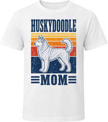 Huskydoodle Mom Retro Sunset T Shirt