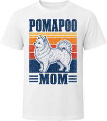 Pomapoo Mom Retro Sunset T Shirt