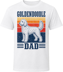 Goldendoodle Dad Retro Sunset T Shirt