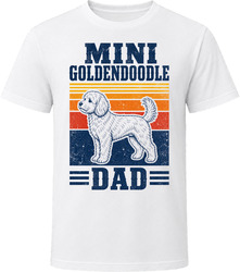 Mini Goldendoodle Dad Retro Sunset T Shirt
