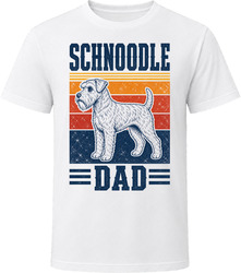 Schnoodle Dad Retro Sunset T Shirt