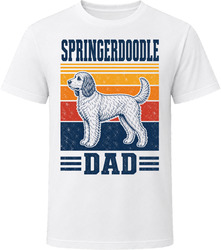 Springerdoodle Dad Retro Sunset T Shirt Springerdoodle Dad Retro Sunset T Shirt
