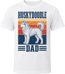 Huskydoodle Dad Retro Sunset T Shirt Huskydoodle Dad Retro Sunset T Shirt