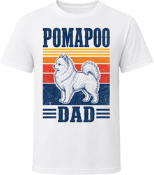 Pomapoo Dad Retro Sunset T Shirt