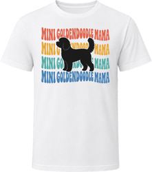 Mini Goldendoodle Mama Retro Repeat T Shirt
