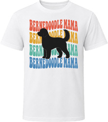 Bernedoodle Mama Retro Repeat T Shirt Bernedoodle Mama Retro Repeat T Shirt