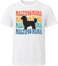 Maltipoo Mama Retro Repeat T Shirt Maltipoo Mama Retro Repeat T Shirt